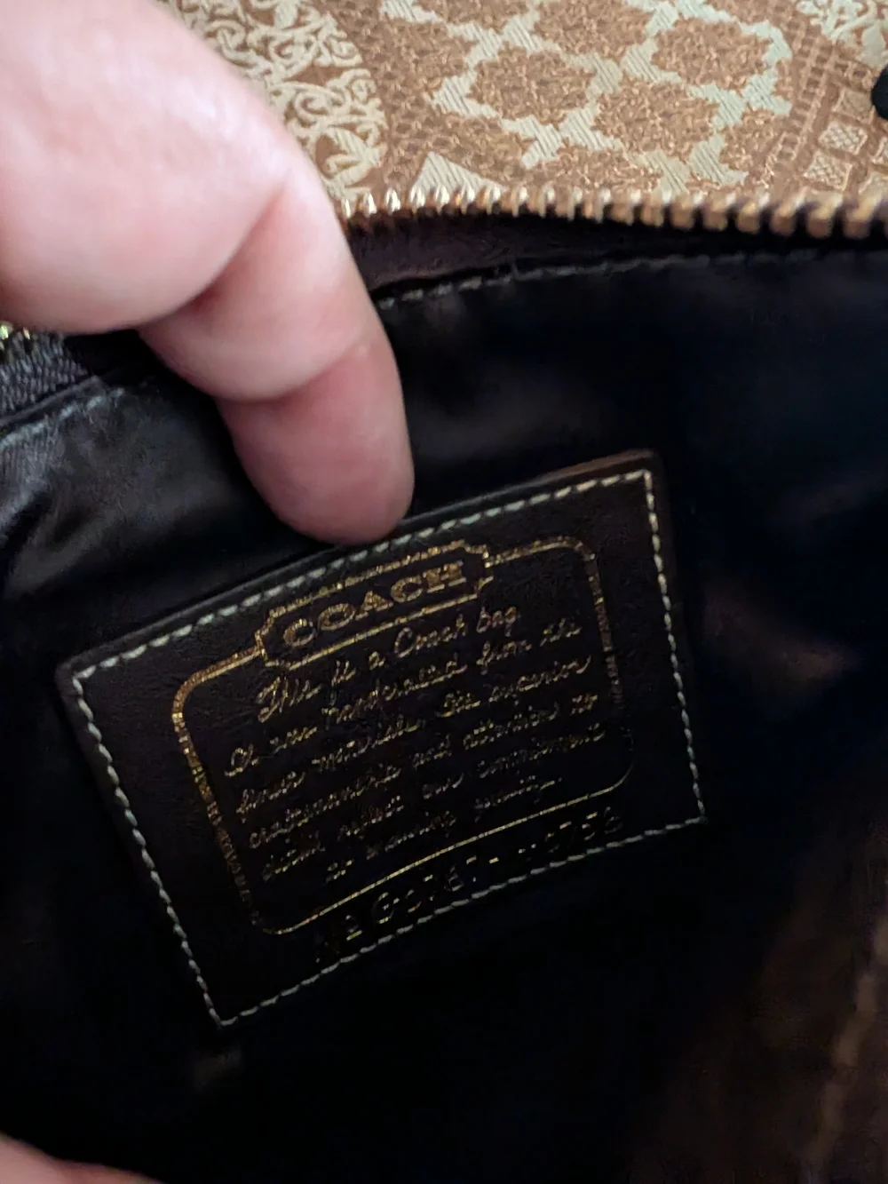 Coach Brown Signature Canvas Crossbody Bag